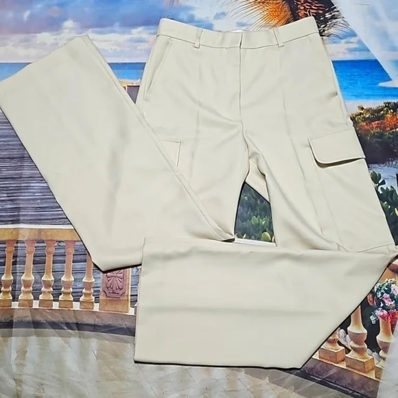 Stella McCartney Yellow Cargo Trousers Pants Size 4 - Picture 3 of 9